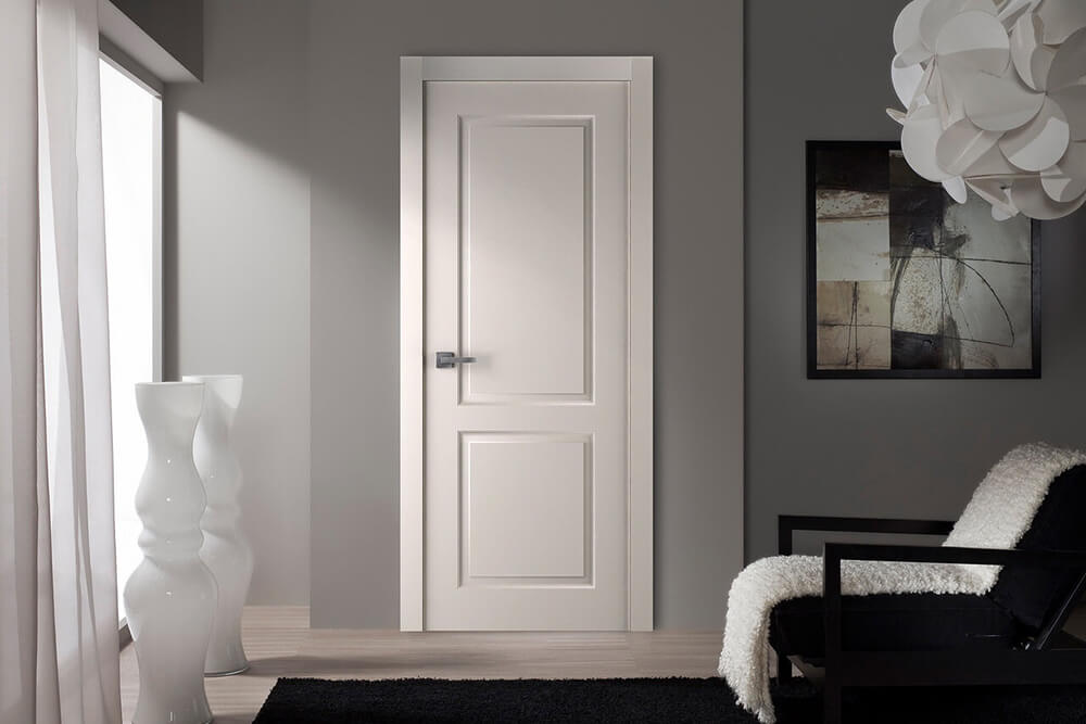 Белая эмалированная дверь Прованс